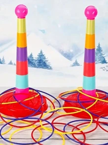 投擲吊環玩具，室內外互動拼圖吊環競賽遊戲，攤位部分零件隨機發送