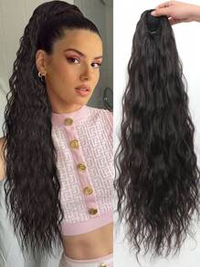 Small Curly Ponytail Hair - Black - View 1