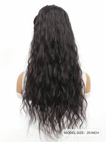 Small Curly Ponytail Hair - Black - View 2