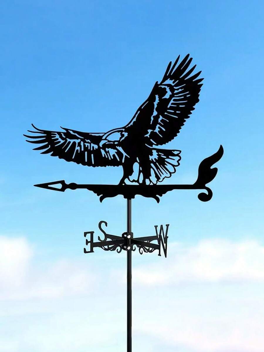 1套指南針風向標識器,天氣車風向標測量工具,防銹塗層,用於室外托架裝飾工藝,適用於屋頂花園、花園小屋、家庭、圍欄柱子、溫室、穀倉等園藝裝飾工藝 - 彩色 - 查看 1