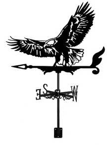 1套指南針風向標識器,天氣車風向標測量工具,防銹塗層,用於室外托架裝飾工藝,適用於屋頂花園、花園小屋、家庭、圍欄柱子、溫室、穀倉等園藝裝飾工藝 - 彩色 - 查看 3