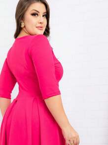 Women Dresses - Màu Hồng Tươi - Xem 4