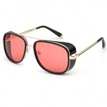 新款时尚防风时尚眼镜男女双光束复古个性眼镜 - 彩色 - 查看 18