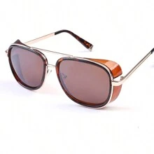 新款时尚防风时尚眼镜男女双光束复古个性眼镜 - 彩色 - 查看 16