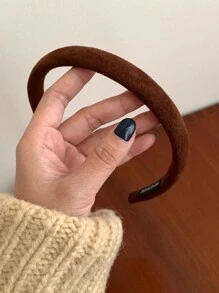 件裝女士素色織物頭帶，採用高端簡約天鵝絨/絲綢/超細材質，時尚優雅髮飾，適合日常使用、戶外活動、化妝和服裝搭配 - 彩色 - 查看 9