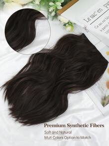 Synthetic Extensions Clip-In Hair Extensions - Dark Brown - View 3
