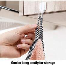 1pc 5pcs/Pack Colorful Pineapple Design Kitchen Cleaning Cloth, Coral Fleece Cleaning Towel, Hanging Hand Towel, Suitable For Cleaning Various Items, Wiping Hands, Etc. - Multicolor - View 5