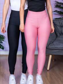 Women Sports Leggings - Baby Pink - View 1