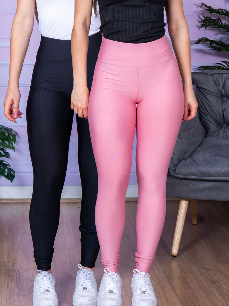 Women Sports Leggings - Baby Pink - View 1