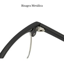 Lentes para graduación con 5 clips Magnéticos intercambiables. Lentes con 5 Clips - Plateado - Ver 11