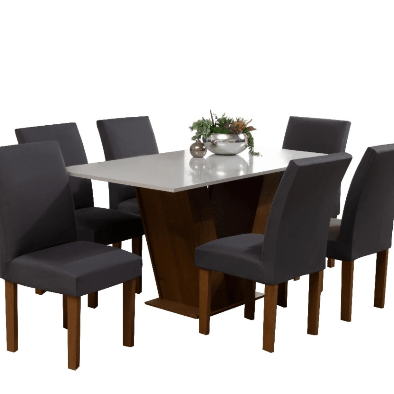 Kitchen Chair Covers - Gris - Ver 1