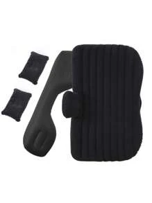 1 Pieza Cama Inflable Plegable Para Automóvil, Colchón Inflable De Automóvil Con Terciopelo, Cama Inflable Para Viajar En Automóvil - Negro - Ver 10