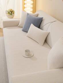 1 件組柔軟舒適沙發套,四季通用沙發墊,防滑,家具保護,適用於臥室、辦公室、客廳家居裝飾 - 米色 - 查看 6