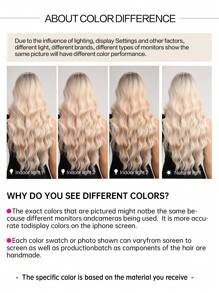 26 英寸長漸變帶劉海合成女士假髮,鬆散波浪混色假髮,抗熱合成纖維替代髮,適用於派對日常 - 漸層 - 查看 7