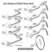 Firstomato 11/12 Piece Nose Piercing Stud Kit Included 2PCS Disposable Nose Piercing Gun Self Nose Piercing Kit 9/10 Pcs Piercing Nose Rings More Nose Piercing Gun Piercer Machine Kit - Silver - View 4