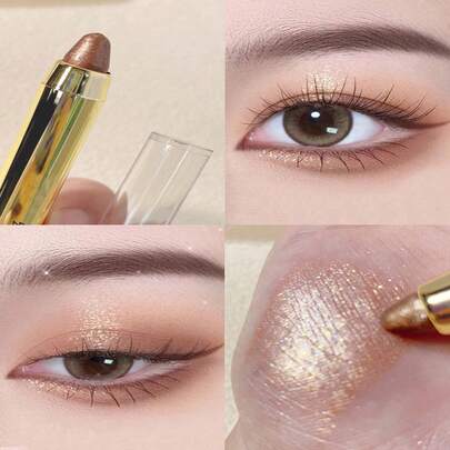 多功能眼影棒,1入組持久不易脫妝眼影筆珠光眼妝產品