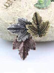 1pc Exquisite Teacher Maple Leaf Brooch - Elegant Dress Accessory For Collar And Lapel - Elemental Brooch - View 3