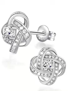 FOREVER QUEEN Sterling Silver Earrings for Women, Satellite Series Women Stud Earrings, 5A Cubic Zirconia, Jewelry Gift Box Packaging
