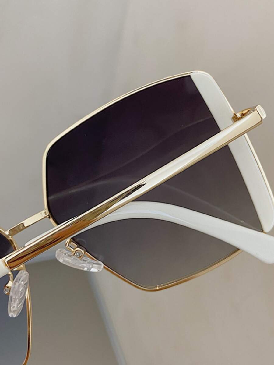 1pc Women's Fashion Square Fashion Glasses, Trendy Stylish Glasses For