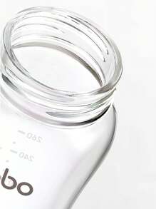 260ml/8.8oz Baby Glass Bottle With Wide Neck & Mushroom Cap, Newborn Feeding Bottle-1pc - Red - View 6