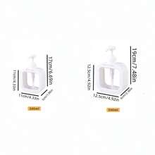 1 件裝大容量旅行分配瓶 500 毫升適用於洗髮精、沐浴乳和透明按壓式洗手液瓶 - 白色 - 查看 10