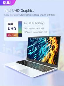 KUU Laptop Computer Pc 15.6 Inch 256GB, 512GB, 1TB SSD Windows 11 Intel  Office Computer Backlit With Fingerprint WiFI Wireless 4.2 Camera - US Plug - View 4
