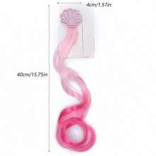 Hair Tinsel Pack Of 6 Pcs, Clip In Hair Tinsel 20 Inch Colorful Glitter Tinsel Hair Extensions, Festival Gift Tinsel Fairy Hair Extension Party Dazzle Hair Accessories Strands Kit For Girls(20 Inch 6Pcs, Colorful ) - Yellow - View 4