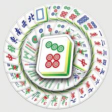145入組傳統風格麻將設計的創意裝飾貼紙,包含紅中、中、發等圖案,適用於筆記本、平板電腦、杯子等物品 - 彩色 - 查看 1