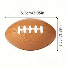 10pcs Mini Foam Sport Ball, Stress Relief Anxiety Toys, Football Party Favors, Party Bag Fillers, Creative Gifts, Classroom Awards [Super Web] - Brown - View 6