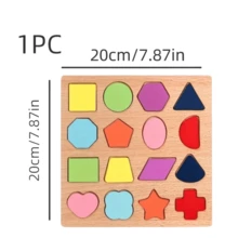 Medium Size Learning Puzzle Board With Various Shapes - Medium Shape Learning Board - View 1