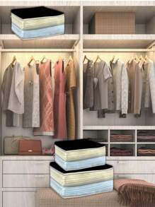 Organizador de Guarda Roupa Closet Maleiro com Zíper e Visor Transparente Guardar Roupa de Cama Edredom Tamanho M - Transparente - Visão 1