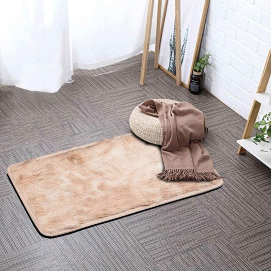 Alformbra decorativa, tapete afelpado - Beis - Ver 1