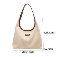 Love Thiết kế Túi tote , Hợp thời Dung lượng lớn Túi đeo vai , Da giả Đơn giản Cái túi Cho công việc - trắng - Xem 6