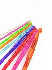 (1套9件) 塑料水晶鉤針套裝,適用於編織和手工藝品 - 1set (9pcs) - 查看 5