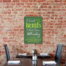 1 Pc Aluminum Sign Funny Irish Whisky  Aluminum Sign | St. Patrick's Day Decor 8 X 12 Inch / 20 X 30 Cm - Green - View 6