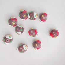 10pcs/Pack Diy Colorful Beads, Christmas Theme, Can Be Used To Make Earrings, Necklaces, Pendants, And Other Unisex Jewelry Accessories - Multicolor - View 4