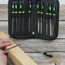 12入組針銼套裝,包括6支碳鋼銼和6支鑽石銼,附帶帆布收納袋,適合金屬、木材、珠寶、模型、diy等使用 - 彩色 - 查看 5
