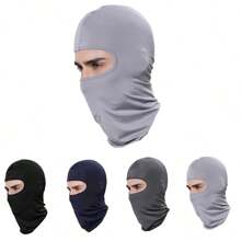 1入組男女適用滑雪面罩,防曬和防風的圍巾,適用於摩托車、滑雪、滑板、騎馬、冬季保暖帽與圍巾套裝,是假日的好禮物 - 淺灰色 - 查看 1