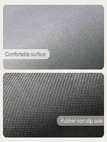 Tapetes para Baño, Antideslizante Tapete Baño, Alfombra para Baño Súper Absorbente - Blanco y Negro - Ver 7