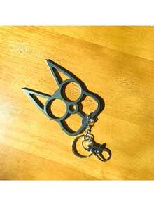 Cute Cat Keychain Hanging Buckle Car Hanging Buckle For Men Women Fashion Backpack Ornament Outdoor Backpack Charm Keychain - Mint Blue - View 3