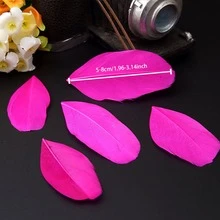 10-100pcs Colorful Fluffy Feather DIY Jewelry Decoration, Earrings, Handmade Materials And Ornaments - Hot Pink - View 2
