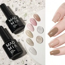 MAOMIA 6入組7.5ml凝膠指甲油,彩色指甲藝術裝飾品,適用於家庭/美容院diy指甲藝術 - 彩色 - 查看 8