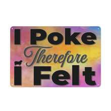 1入組鋁製標誌，有趣的「因此我覺得好笑」手工房裝飾，適用於織毛衣、濕式羊毛氈、卡通毛、紗線工人8 X 12英寸/20 X 30釐米禮品 - poke - 查看 1