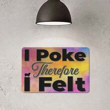 1入組鋁製標誌，有趣的「因此我覺得好笑」手工房裝飾，適用於織毛衣、濕式羊毛氈、卡通毛、紗線工人8 X 12英寸/20 X 30釐米禮品 - poke - 查看 6