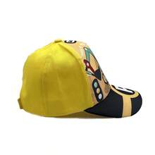 1pc Kids' Excavator & Mixer Truck Printed Baseball Cap, Cute Sunshade For Daily Use - Yellow - View 5