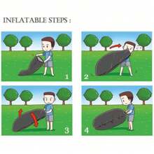 AlphaBeing Inflatable Lounger - Best Air Lounger Sofa For Camping, Hiking - Ideal Inflatable Couch For Pool And Festivals - Perfect Inflatable Beach Chair For Adults Camping Stuff - Multicolor - View 10