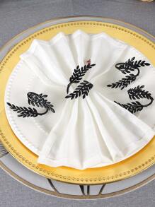 2 件黑色金属乡村风小麦餐巾环，适用于家庭厨房餐厅活动会议节日派对婚礼酒店农舍家庭聚会 - 黑色 - 查看 4