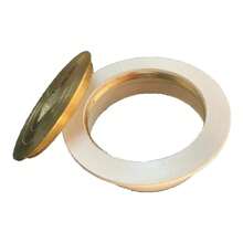 Tapón Registro PVC de Bronce 4 pulgadas - Blanco - Ver 2