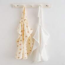 平紋細布雙層紗布哺乳圍裙披肩汽車座椅套中性色平紋細布質哺乳罩適合嬰兒哺乳和吸奶 - Heart Bear - 查看 4