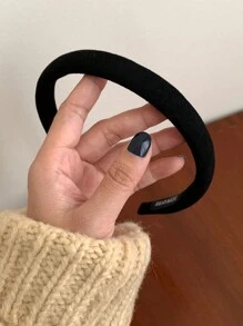 件裝女士素色織物頭帶，採用高端簡約天鵝絨/絲綢/超細材質，時尚優雅髮飾，適合日常使用、戶外活動、化妝和服裝搭配 - 彩色 - 查看 7